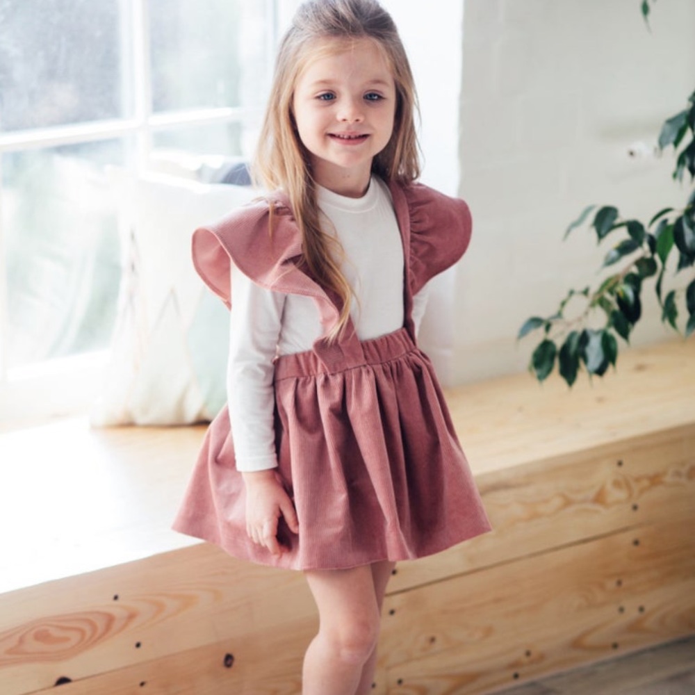 NEW RUFFLE Velvet PINK PRINCESS DRESS - Picture 2 of 7